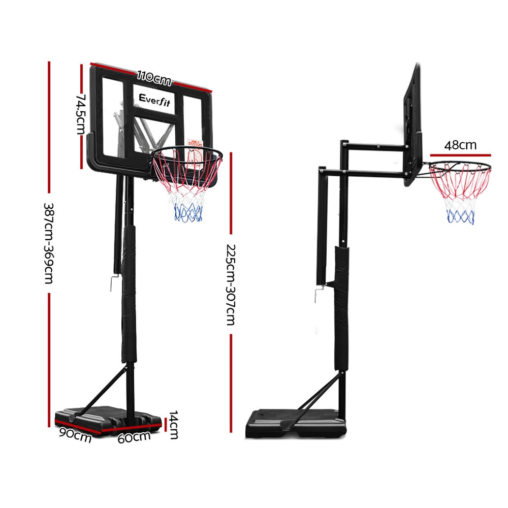 3m Basketball Hoop Stand - Adjustable Height