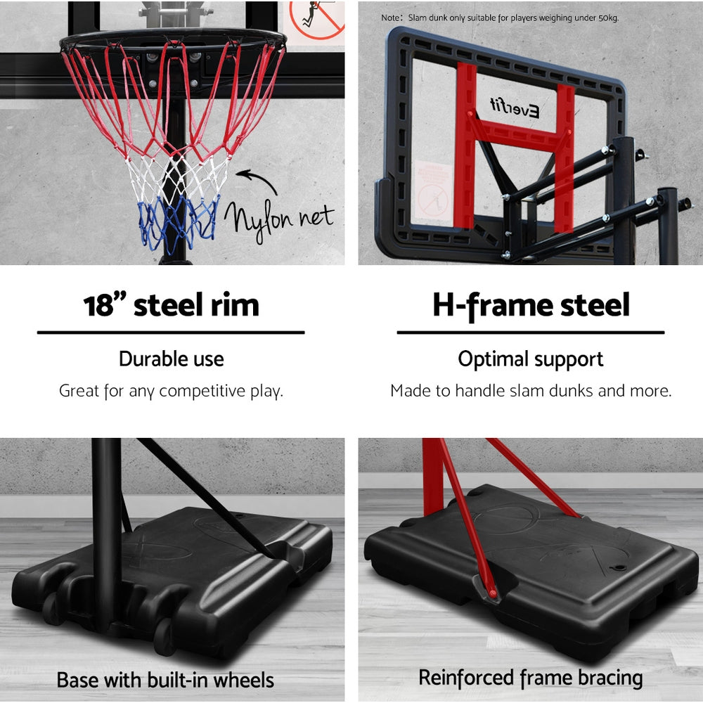 3m Basketball Hoop Stand - Adjustable Height