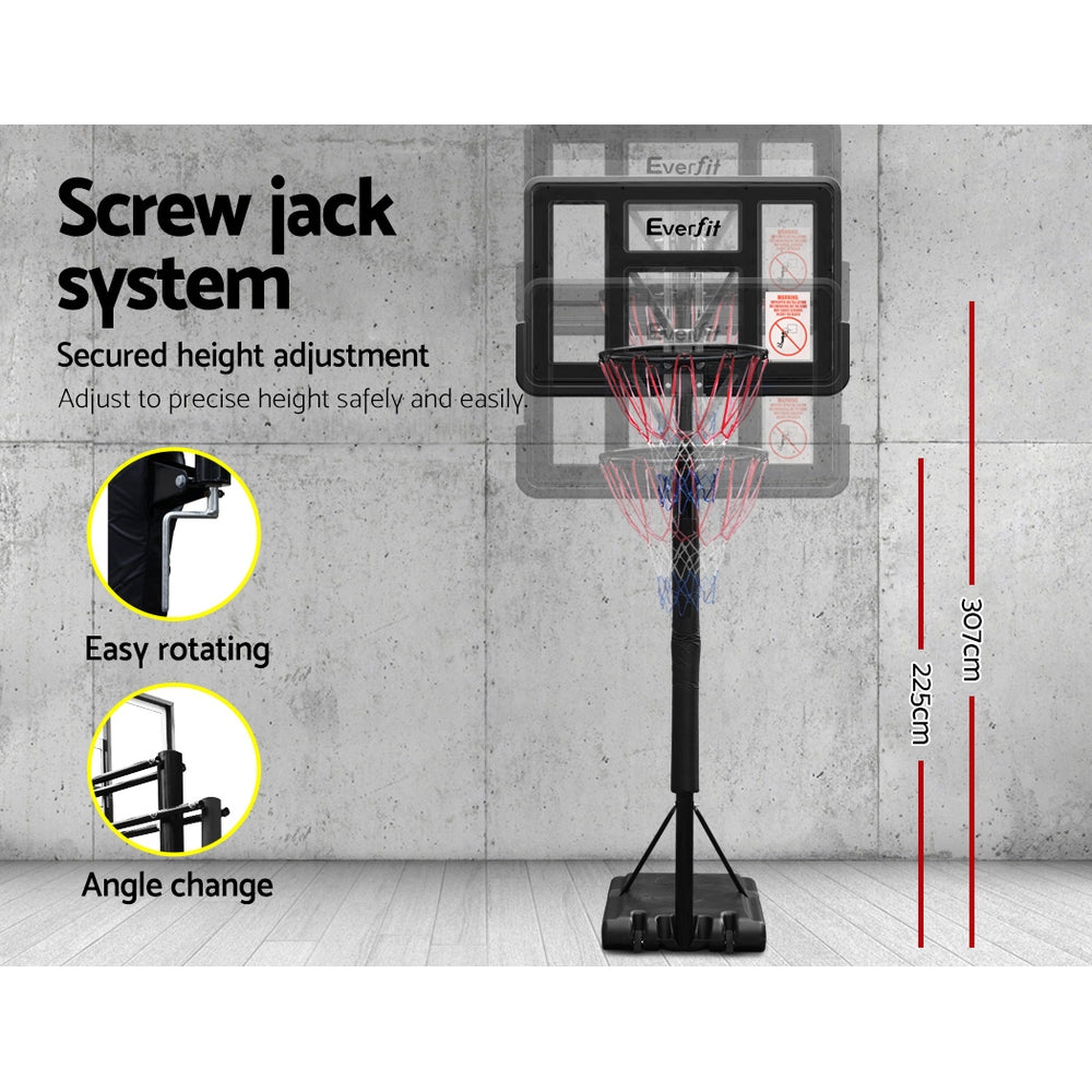 3m Basketball Hoop Stand - Adjustable Height