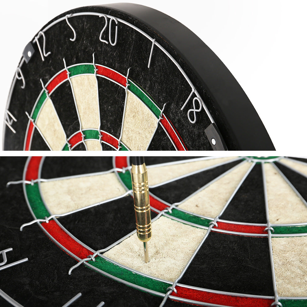Dartboard with Wooden Cabinet / Steel Darts