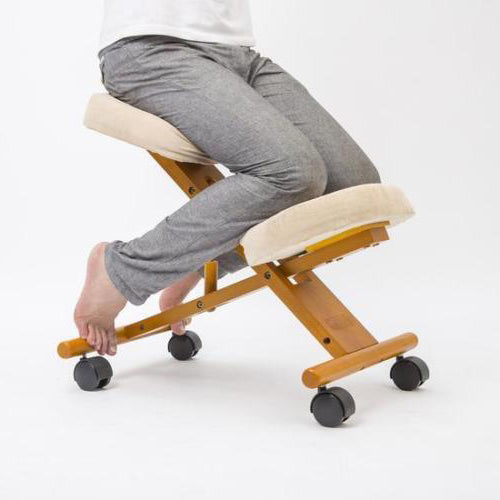 Ergonomic Wooden Kneeling Chair