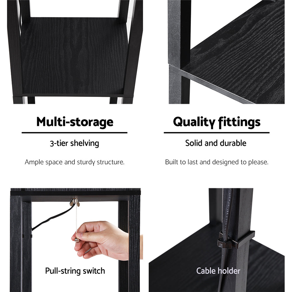 Floor Lamp 3 Tier Shelf