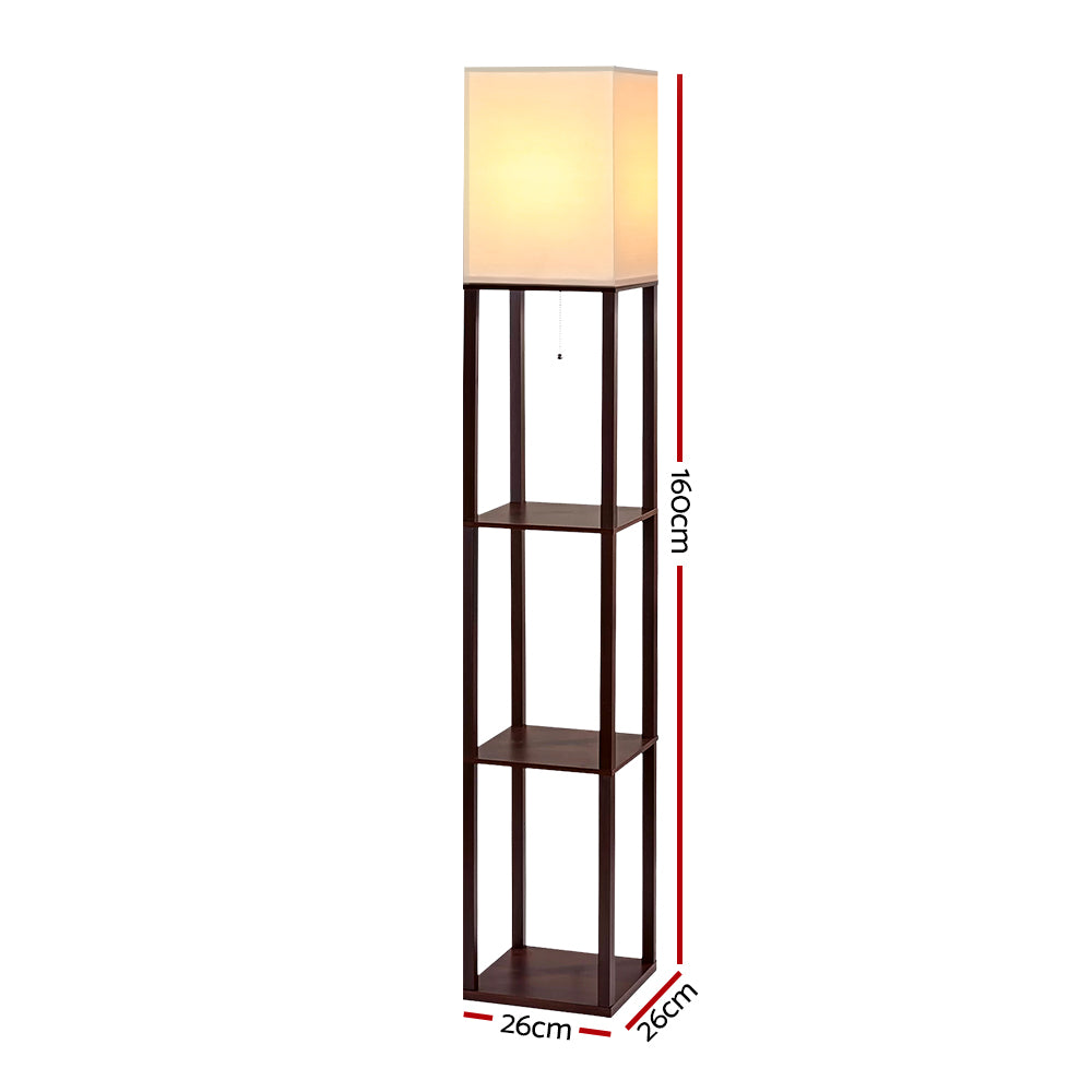 Floor Lamp 3 Tier Shelf