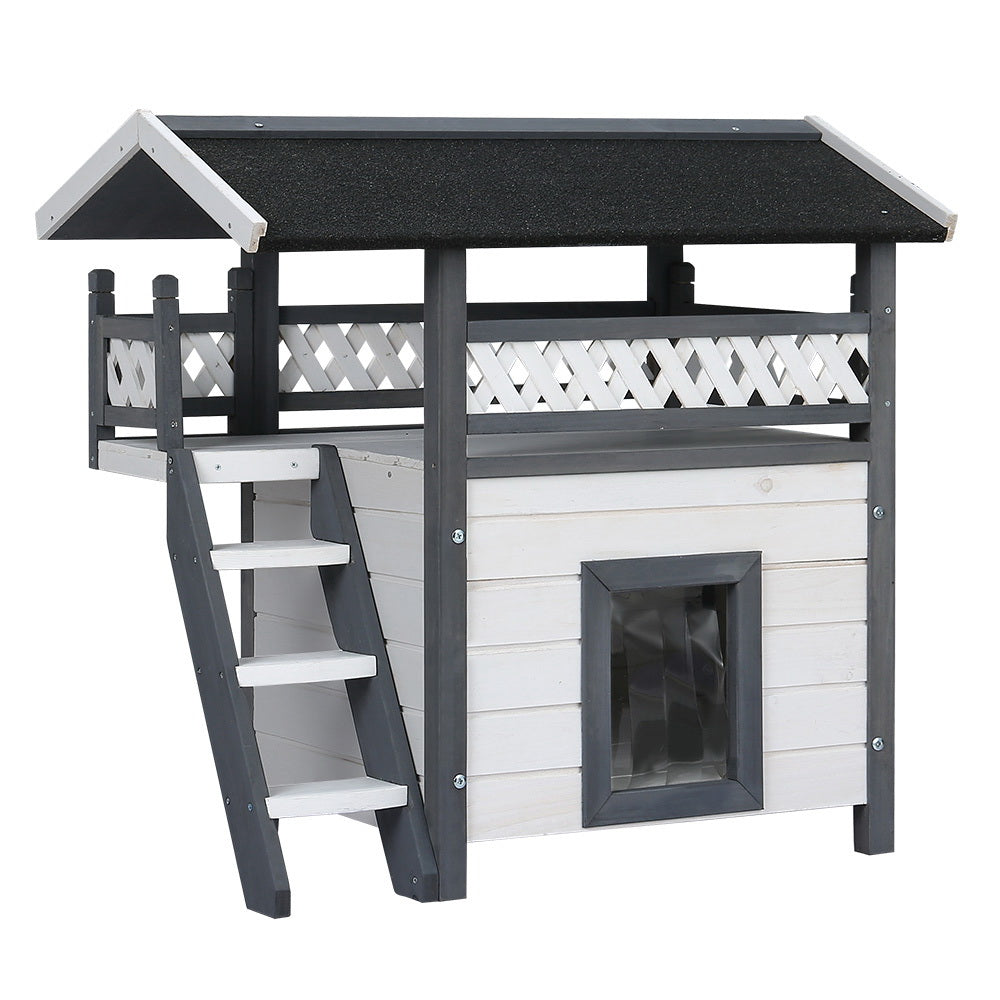 Wooden Pet House Shelter 77cm