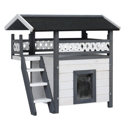 Wooden Pet House Shelter 77cm