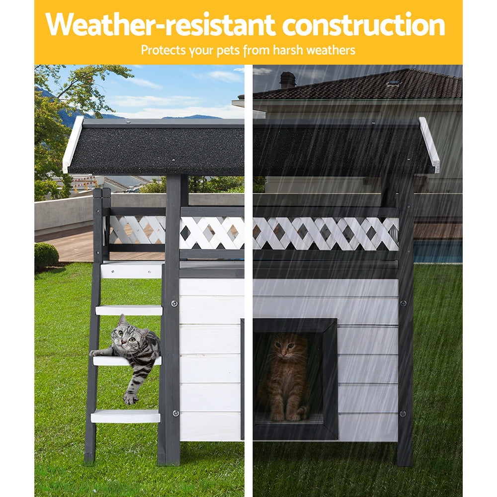 Wooden Pet House Shelter 77cm