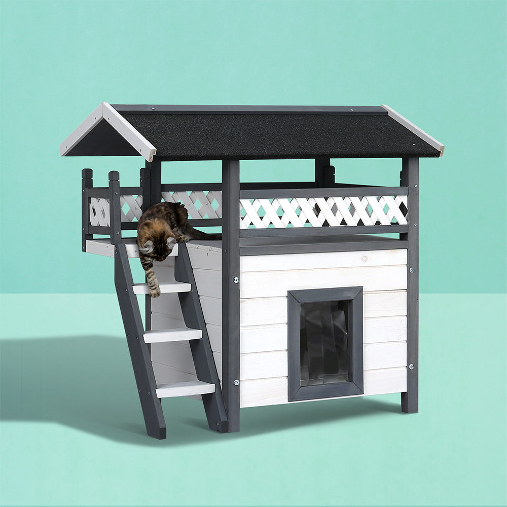 Wooden Pet House Shelter 77cm