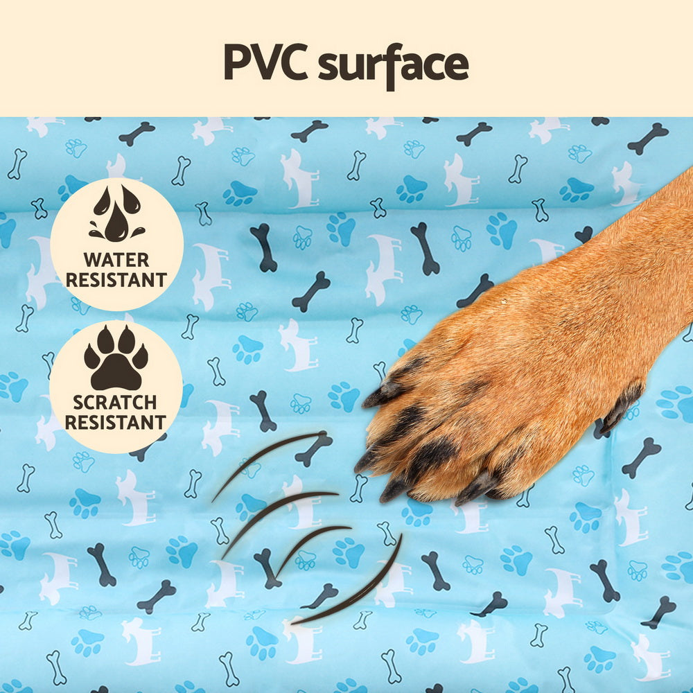 Pet Cooling Mat 70cm X 110cm Blue
