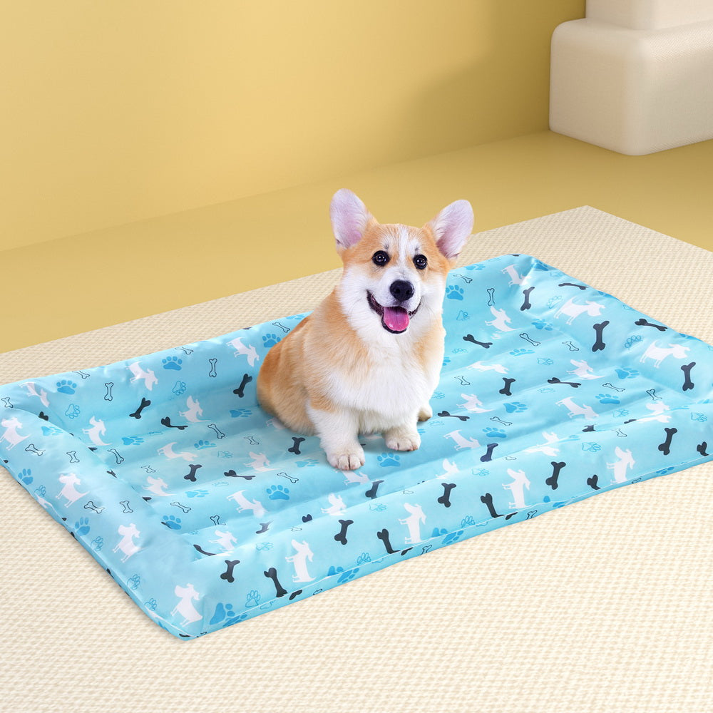 Pet Cooling Mat 70cm X 110cm Blue