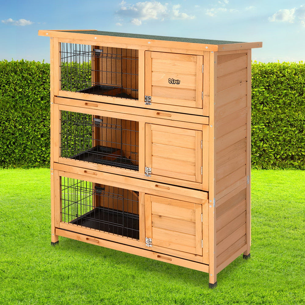 Wooden Pet Hutch - 3 Layers