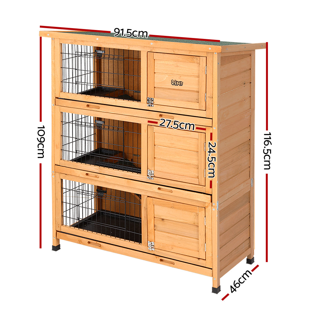 Wooden Pet Hutch - 3 Layers