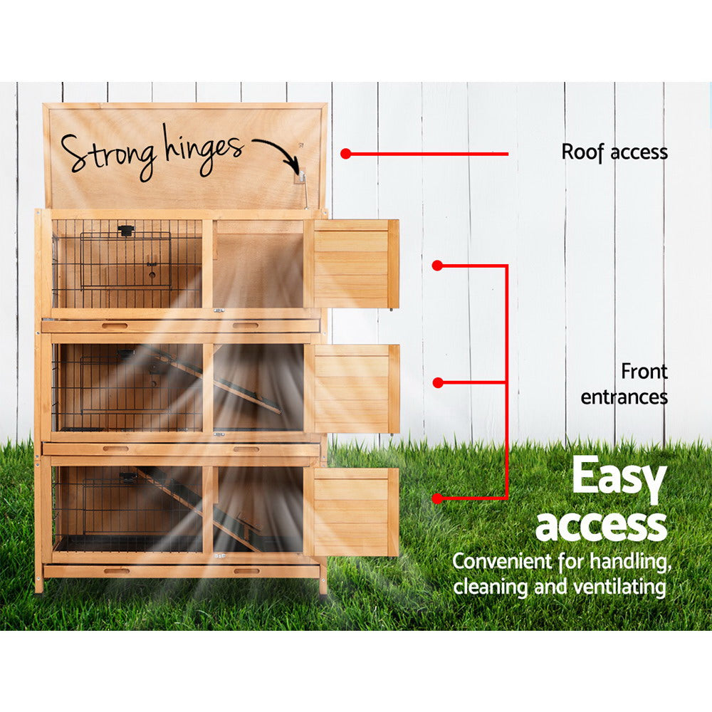Wooden Pet Hutch - 3 Layers