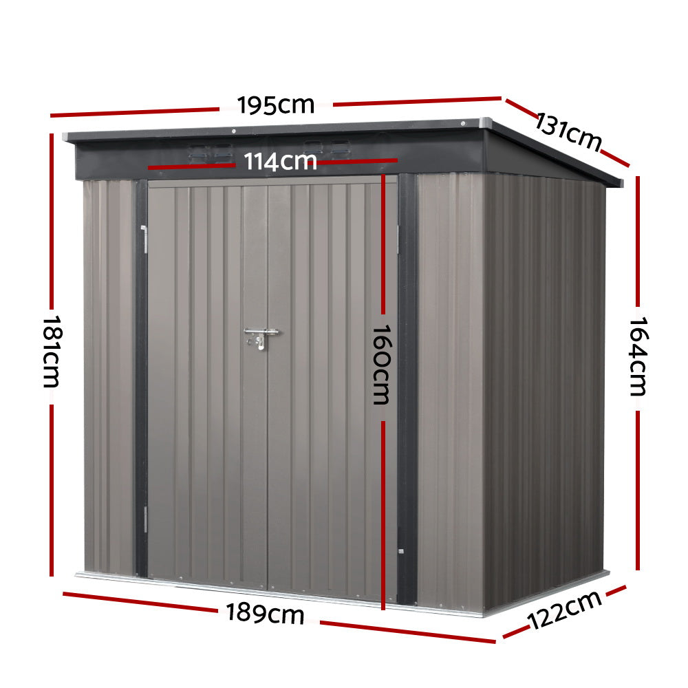 Brown Garden Shed / Outdoor Storage Shelter