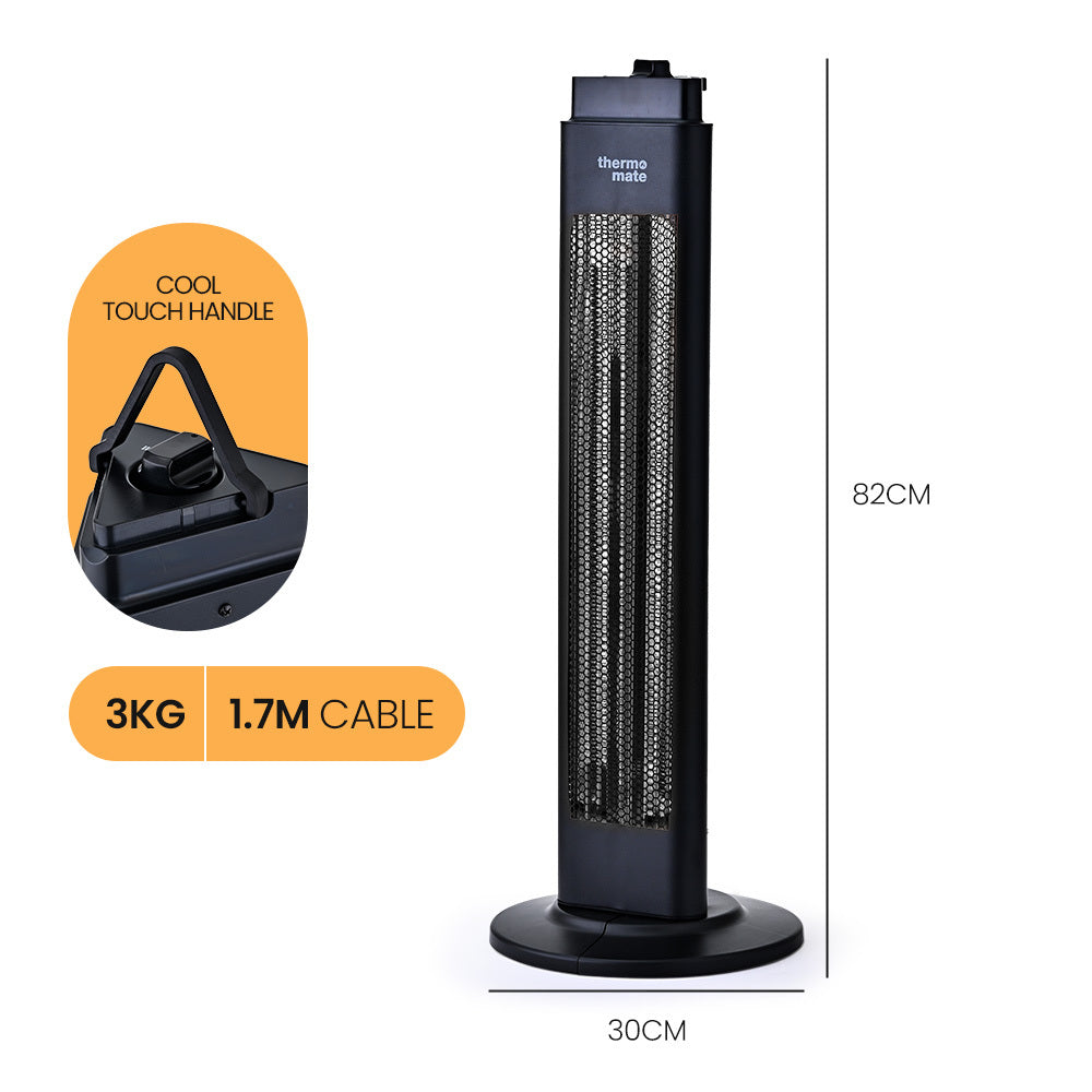 Electric Oscillating Tower Heater 1200W
