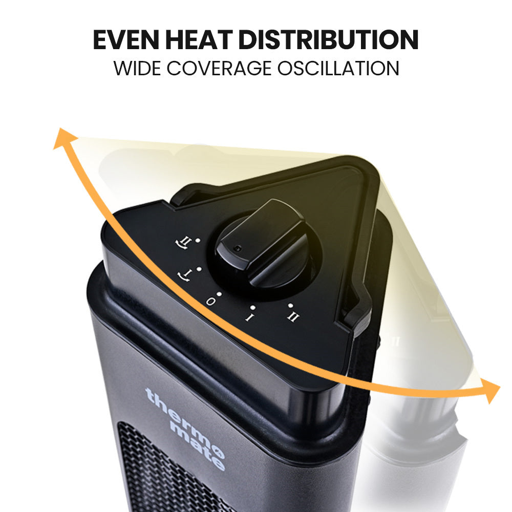 Electric Oscillating Tower Heater 1200W