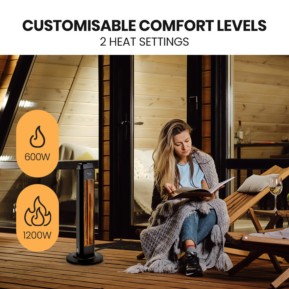 Electric Oscillating Tower Heater 1200W