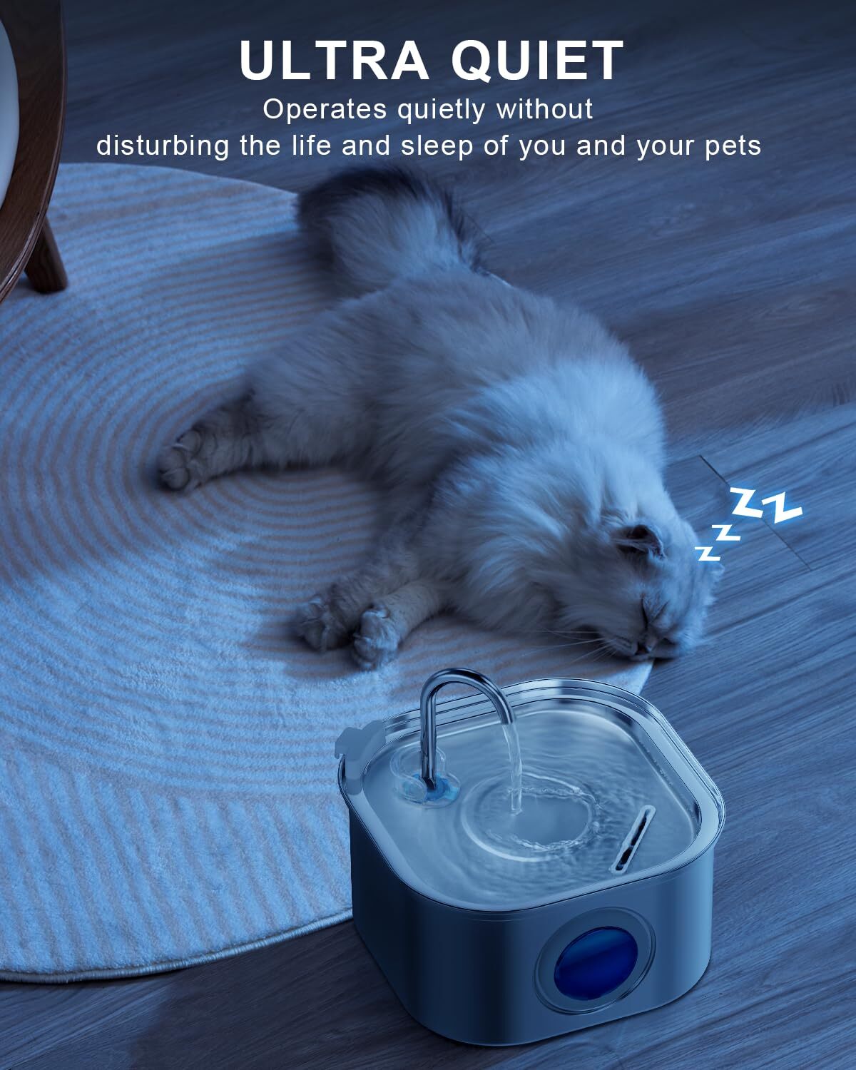 3.2L Electric Pet Water Fountain Stainless Steel