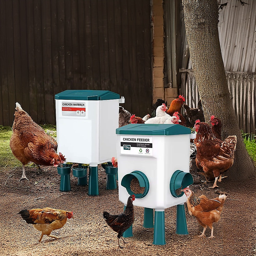 Chicken Feeder Water and Food 12KG/11L