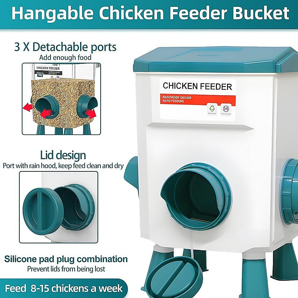 Chicken Feeder Water and Food 12KG/11L