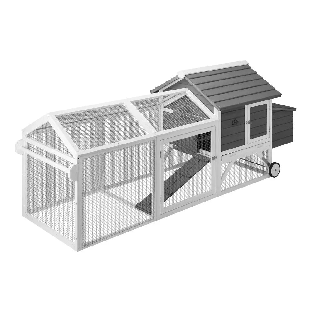Wooden Chicken Coop 225cm