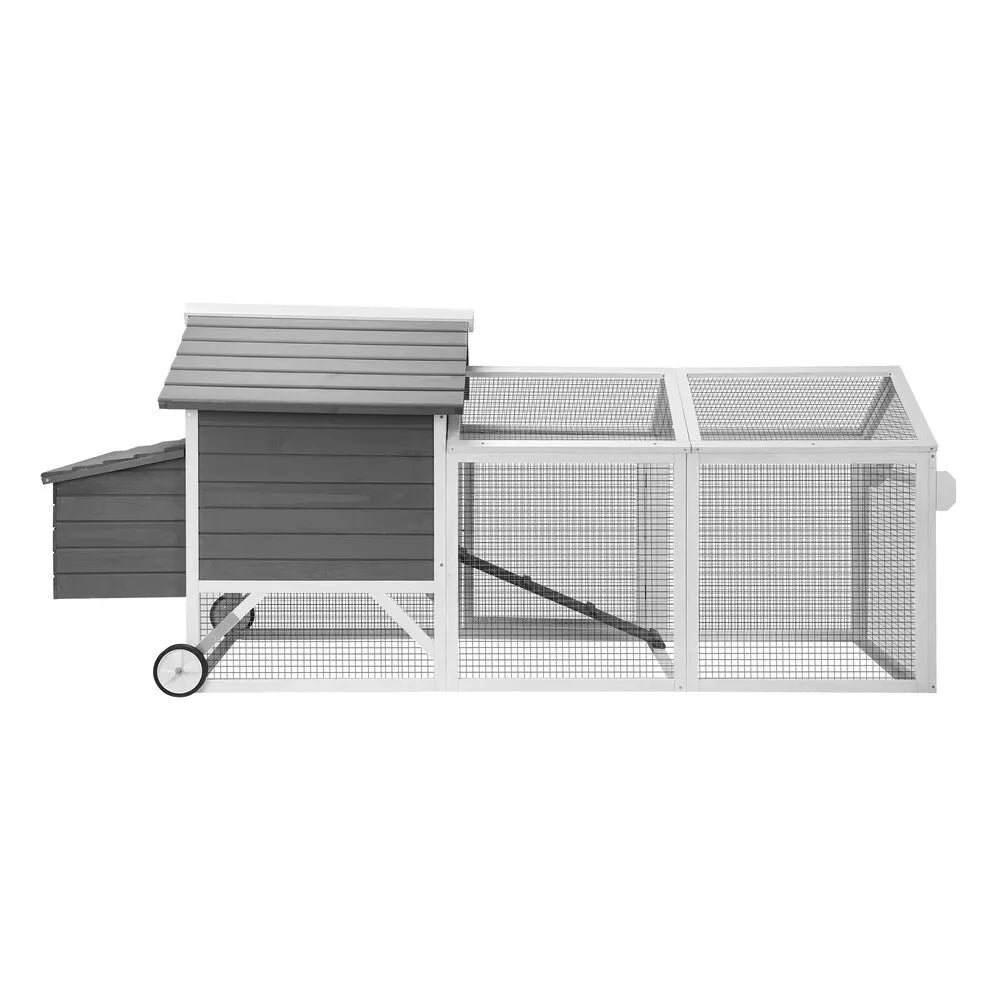 Wooden Chicken Coop 225cm