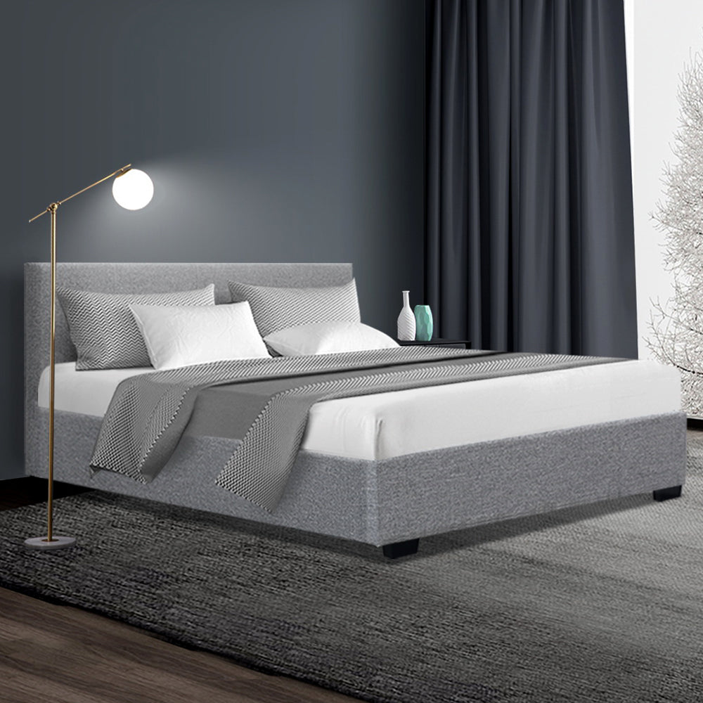 Timber and Linen Bed Frame