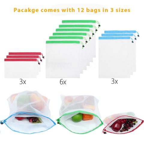 Reusable Produce Bags x12 - Home Insight
