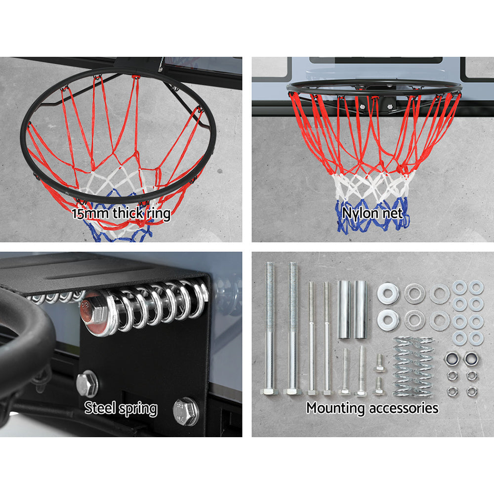 Basketball Hoop and Wall Mounted Backboard