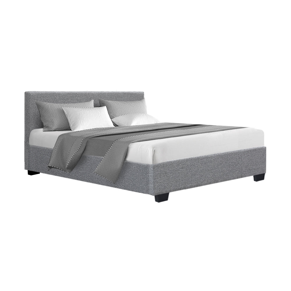 Timber and Linen Bed Frame