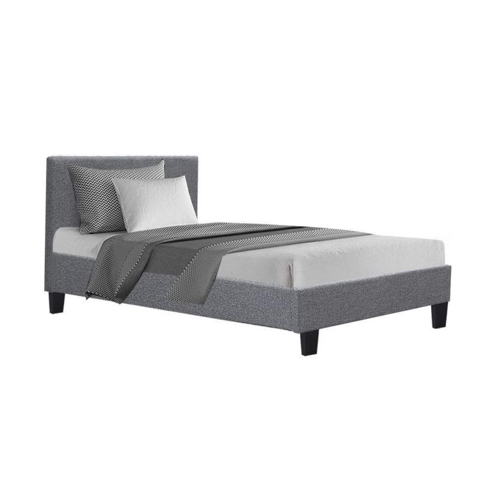 Timber and Linen Bed Frame