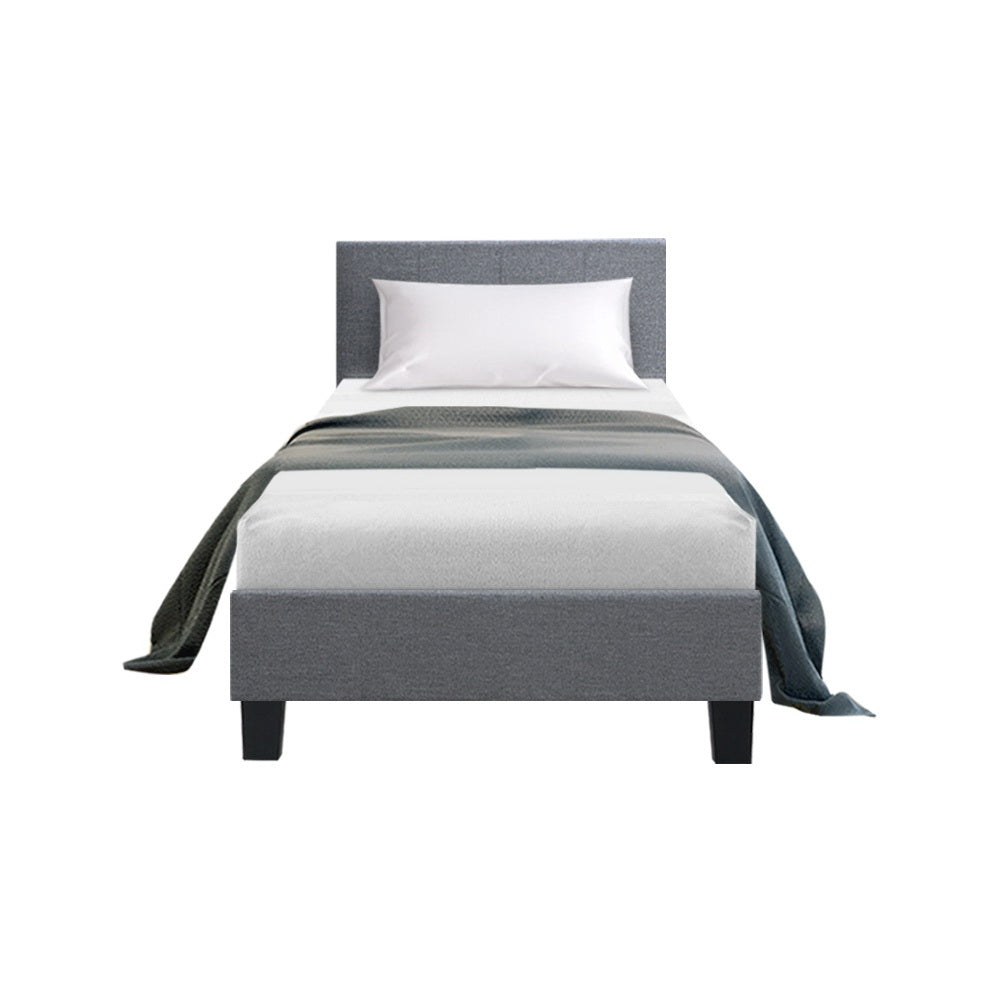 Timber and Linen Bed Frame