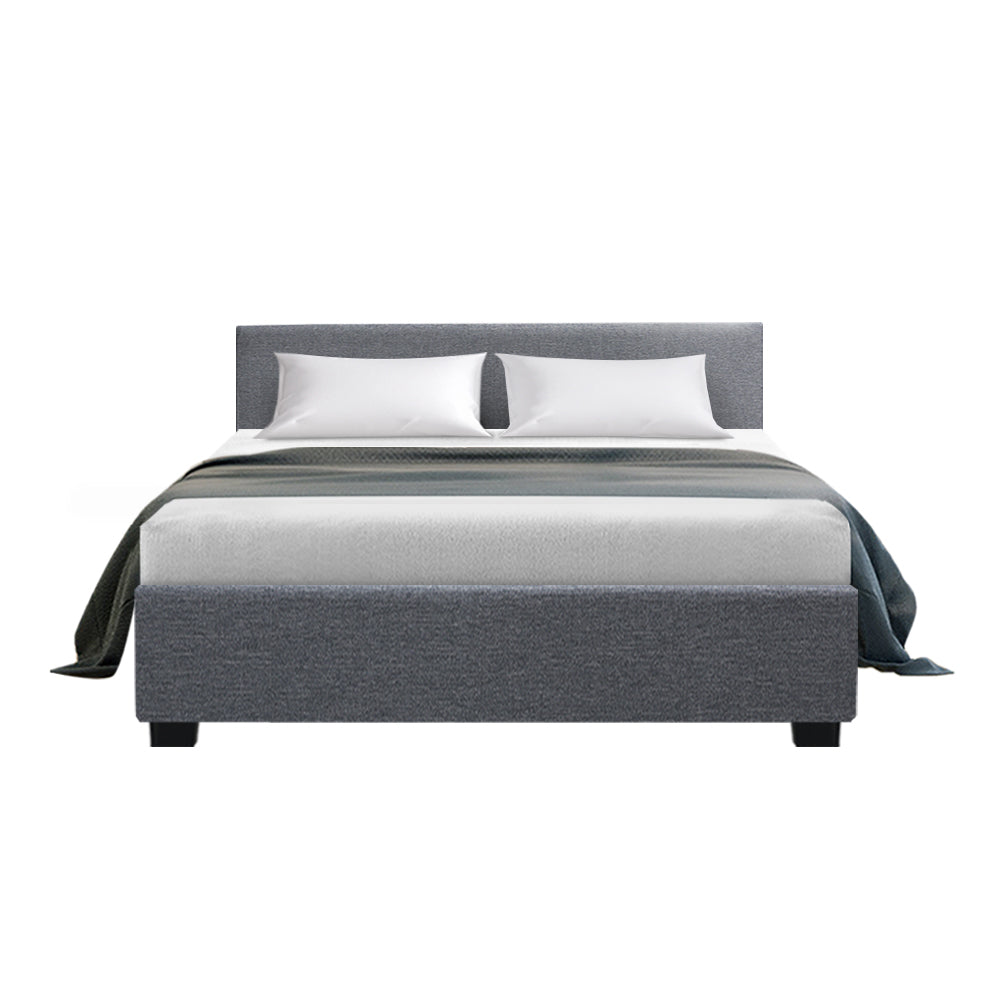 Timber and Linen Bed Frame