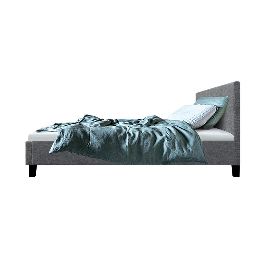 Timber and Linen Bed Frame