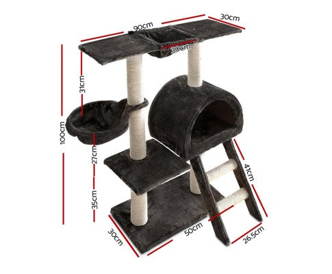Cat Scratching Treehouse 100cm - Home Insight