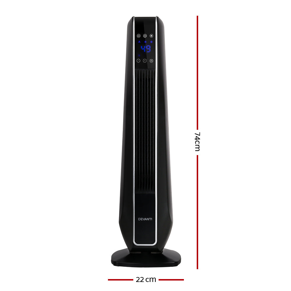Oscillating Tower Heater and Fan