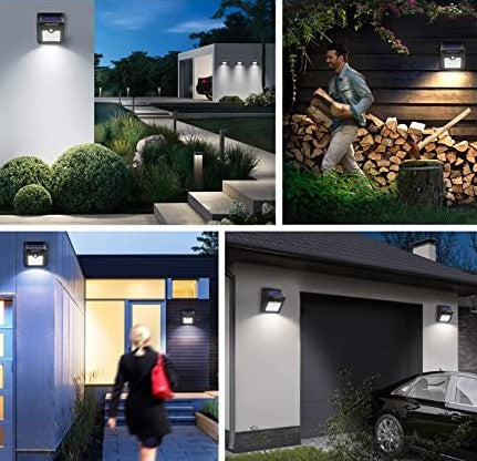 4 Motion-Sensing Solar Indoor/Outdoor Lights