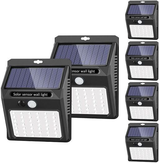 4 Motion-Sensing Solar Indoor/Outdoor Lights