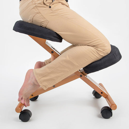 Ergonomic Wooden Kneeling Chair