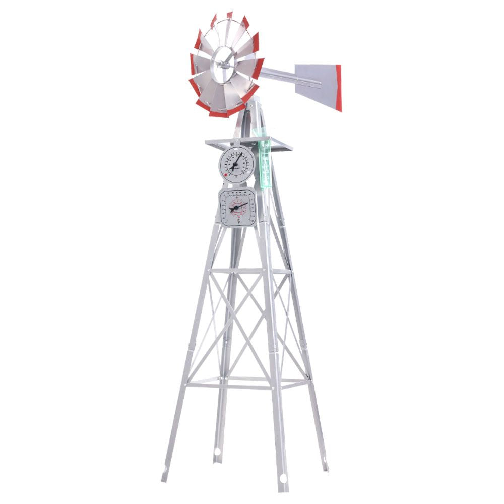 Ornamental Windmill with Thermometer and Rain Gauge
