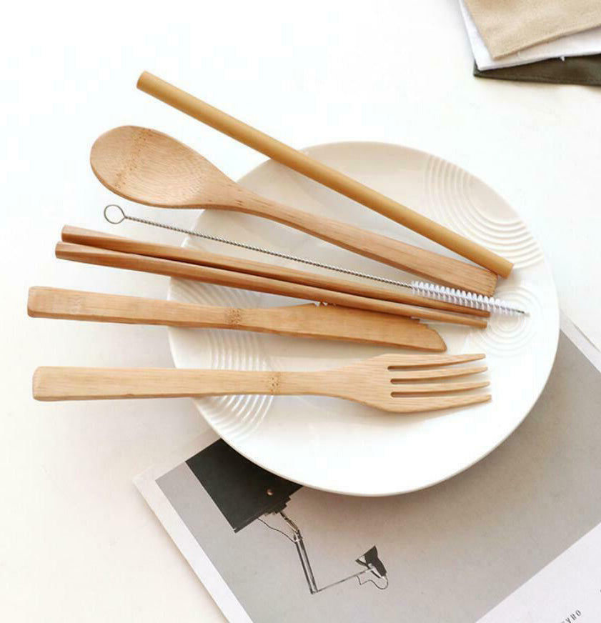 Bamboo Cutlery Set - Home Insight