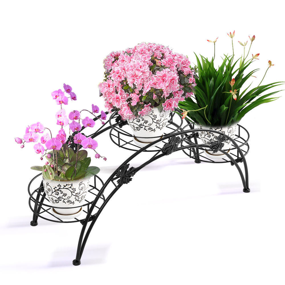 Metal Plant Shelf for 3 Pots