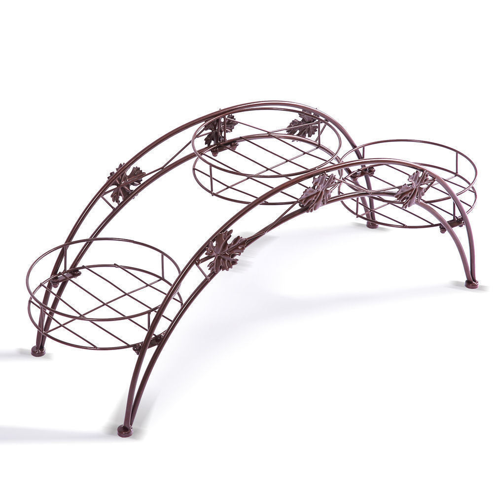 Metal Plant Shelf for 3 Pots