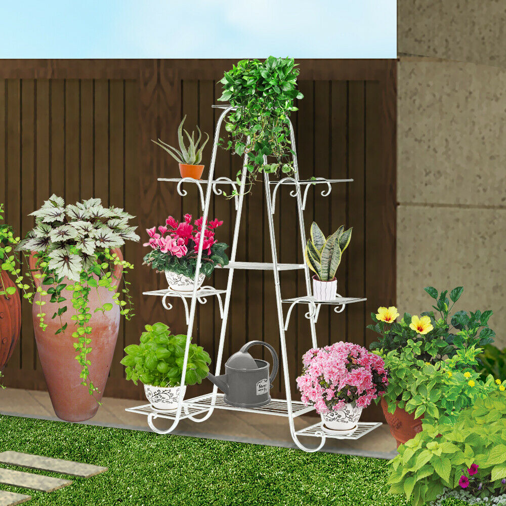 Metal Plant Shelf for 9 Pots