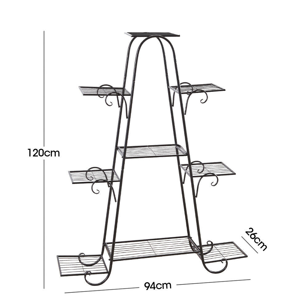 Metal Plant Shelf for 9 Pots