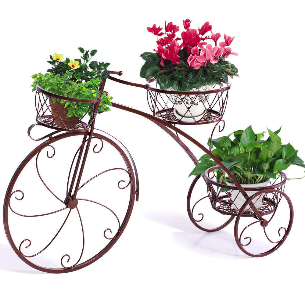 Bike Metal Plant Shelf - Home Insight