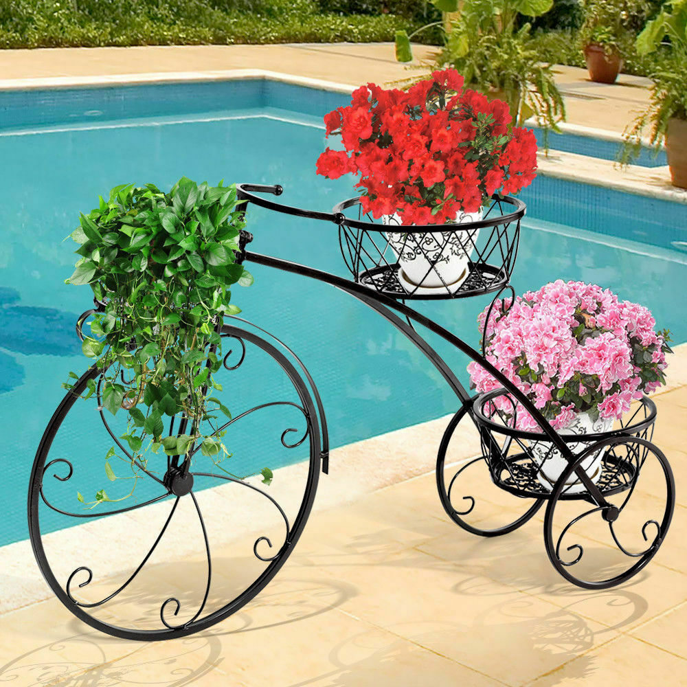 Bike Metal Plant Shelf - Home Insight