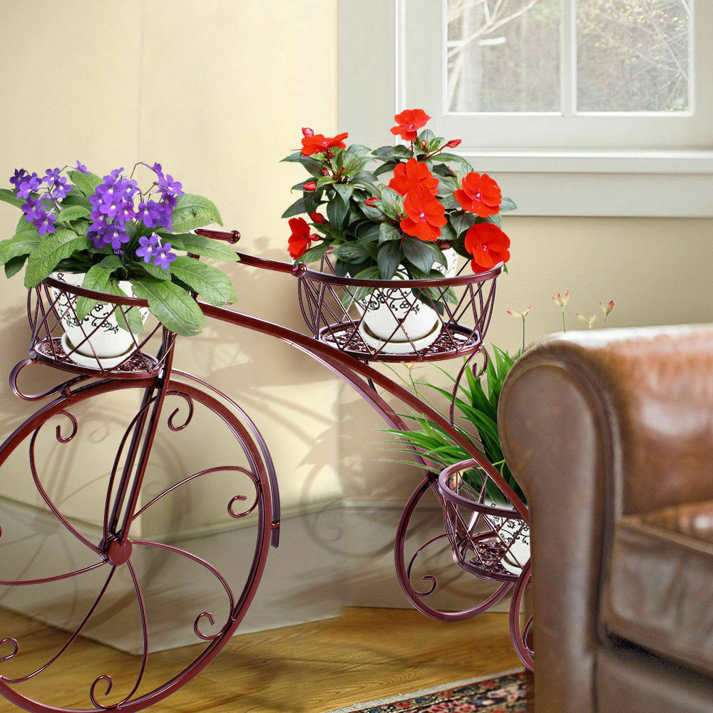 Bike Metal Plant Shelf - Home Insight