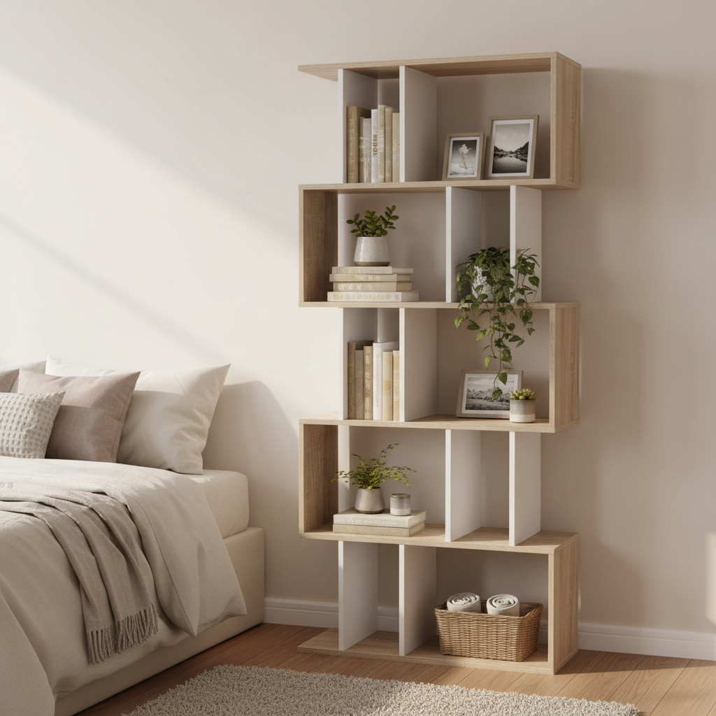 5 Tier Wooden Display Shelf