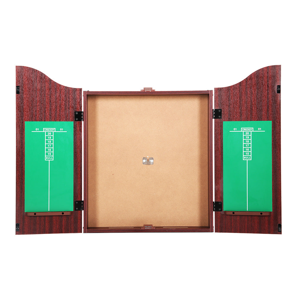 Dartboard with Wooden Cabinet