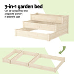 3-Tier Wooden Elevated Planter Box